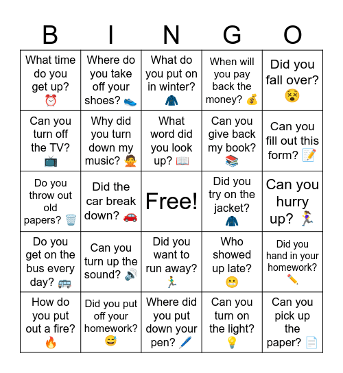 Can you turn off the TV? 📺 Bingo Card