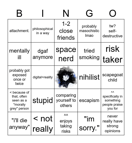 relatability🤑 Bingo Card