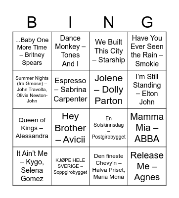 Bingo Card