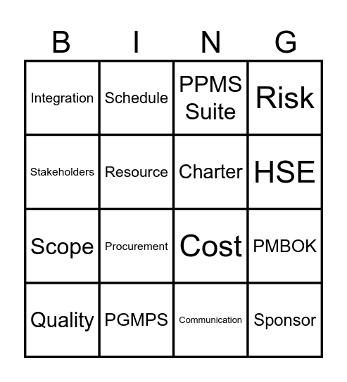 NAME Bingo Card