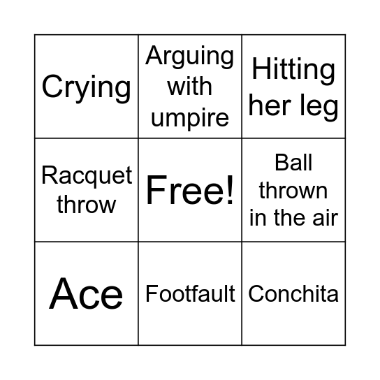 Mirras bingo Card