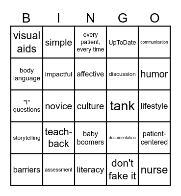 Where Teaching Meets Learning Bingo Card