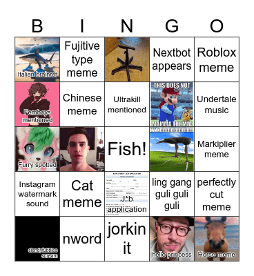 Reels Bingo 2 Bingo Card