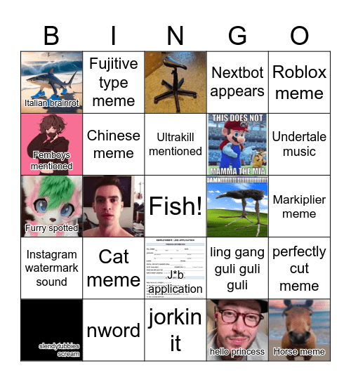 Reels Bingo 2 Bingo Card