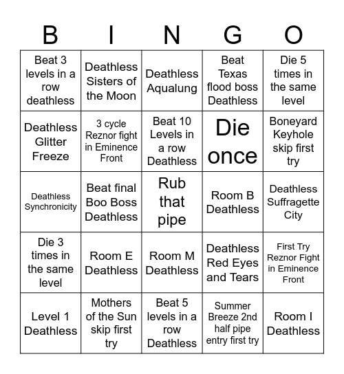 Riff 2 BINGO Card