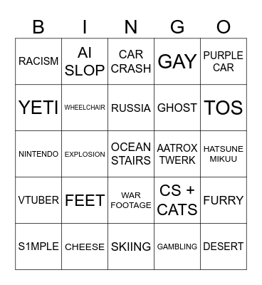 Instagram Bingo 6/2025 Bingo Card