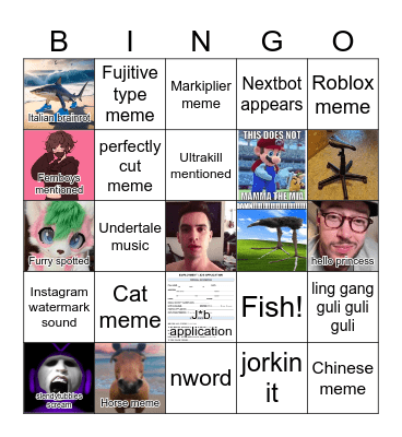 Reels Bingo 2 Bingo Card