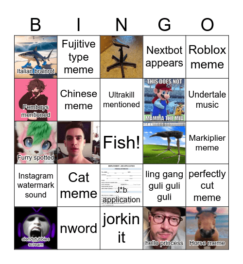 Reels Bingo 2 Bingo Card