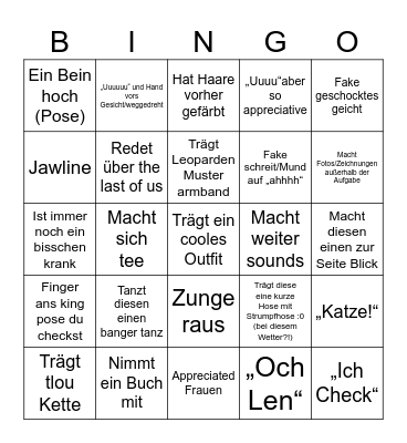 Soss Bingo Card