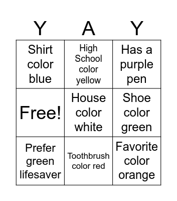 Who has... Bingo Card