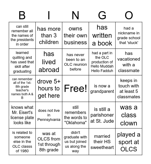 Find Someone Who...   Bingo Card