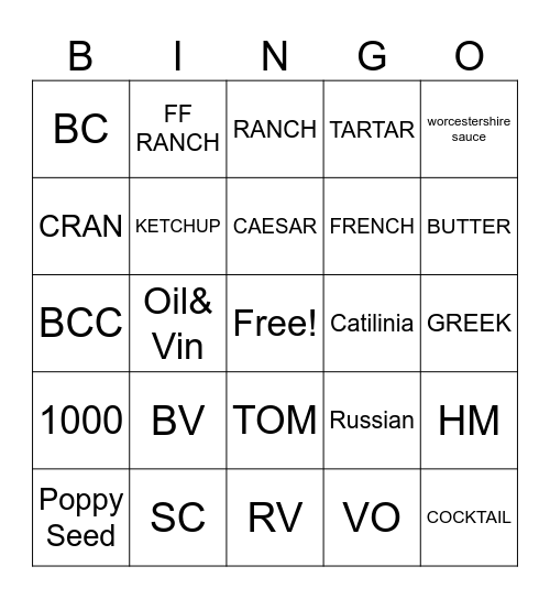 Bingo Card