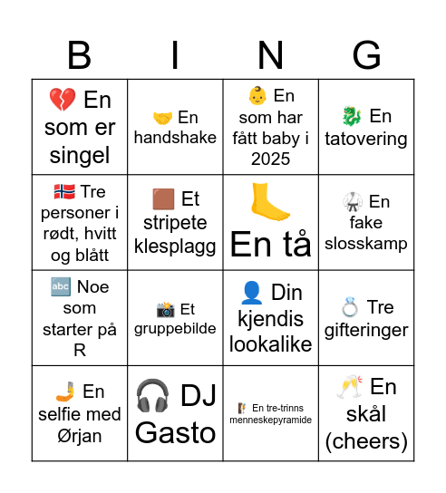 Soskoms Bingo Card