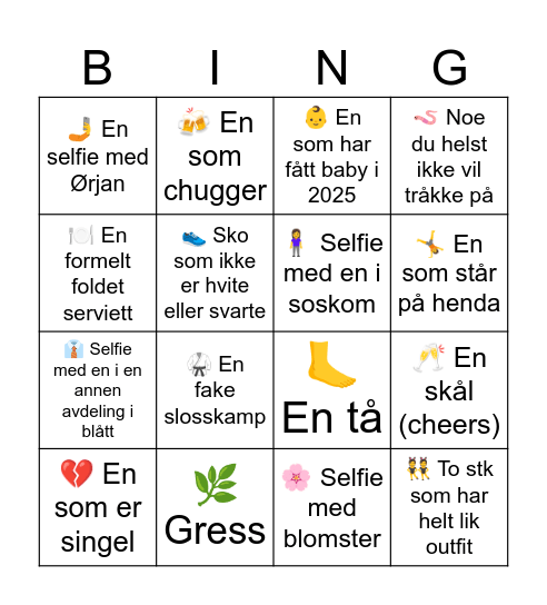 Soskoms Bingo Card