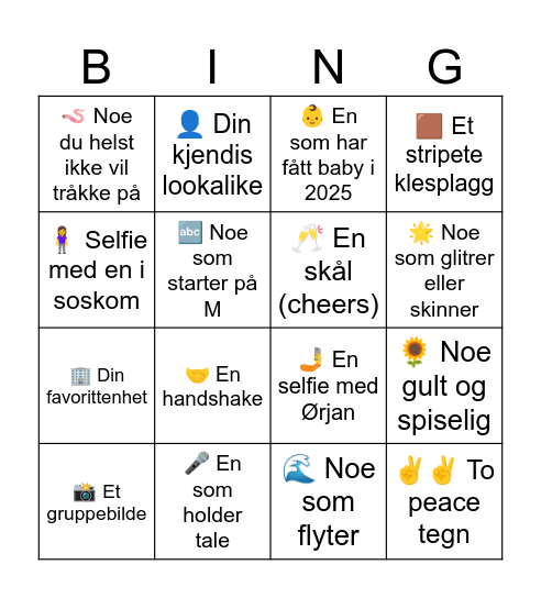Soskoms Bingo Card