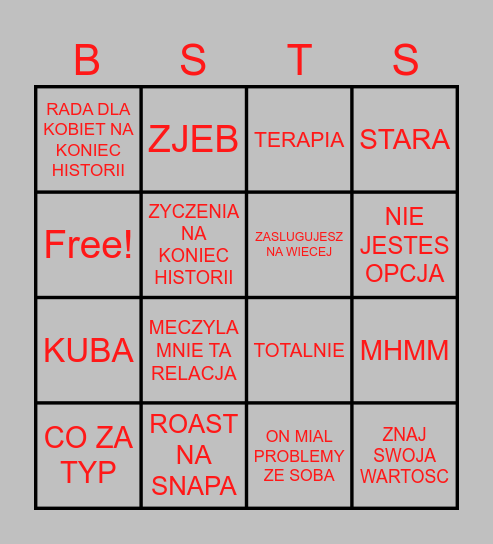 Besties bingo Card