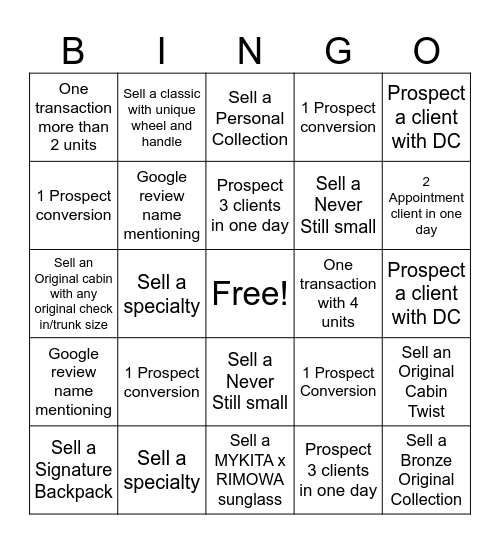 YORKDALE GRAND OPENING CONTEST Bingo Card