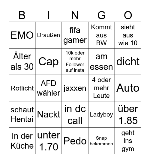 OME Bingo Card