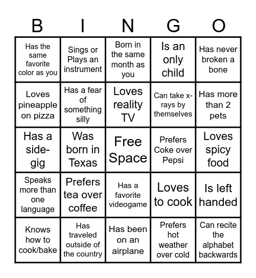 ASAP VET BINGO Card
