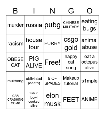 duoyin Bingo Card