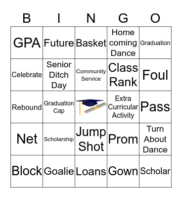 Alexis, Ashley, and Eric's Graduation Party Bingo Card