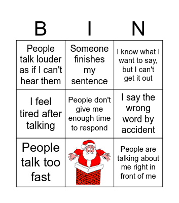 Frustration Bingo Card