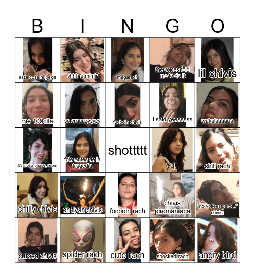 rach&chivis bacchhhhhh Bingo Card