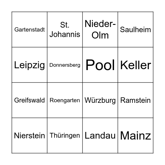 Geburtstags-Bingo! Bingo Card