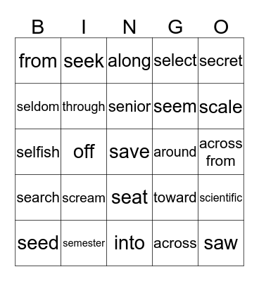 BI 10 U2 Bingo Card