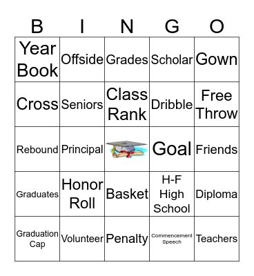 Class of 2017 Graduation Party  Bingo Card