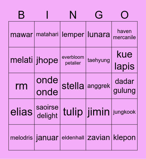 bingo swap with stella Bingo Card