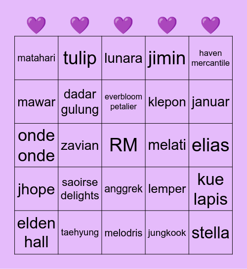 Bingo Swap with Stella Bingo Card