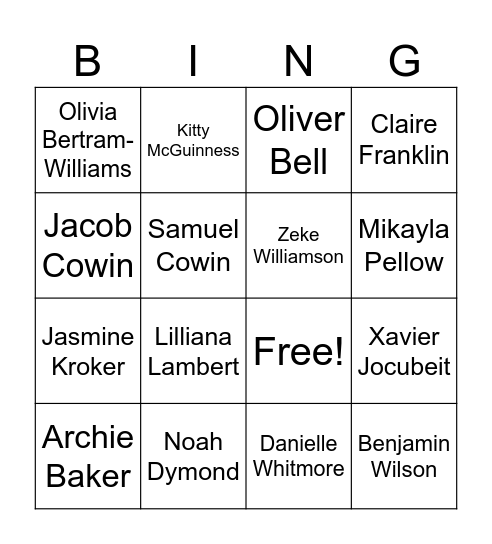 Get to Know Others Bingo Card