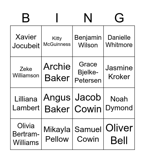 Get to Know Others Bingo Card