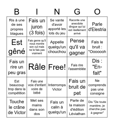 ROBIN Bingo Card