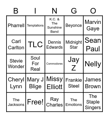 SOUL BRUNCH Bingo Card