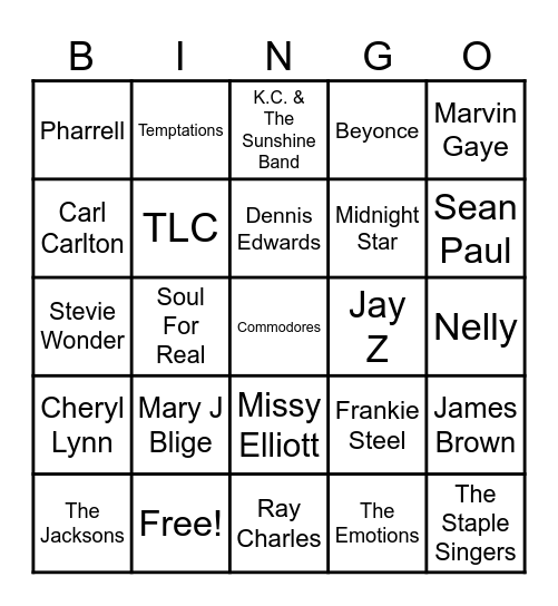 SOUL BRUNCH Bingo Card