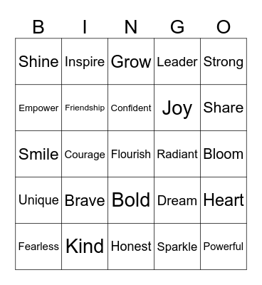 Flourish Bingo! Bingo Card