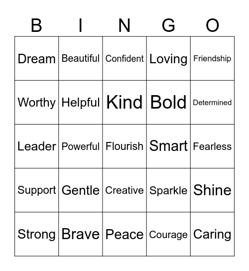 Flourish Friday! Bingo Card