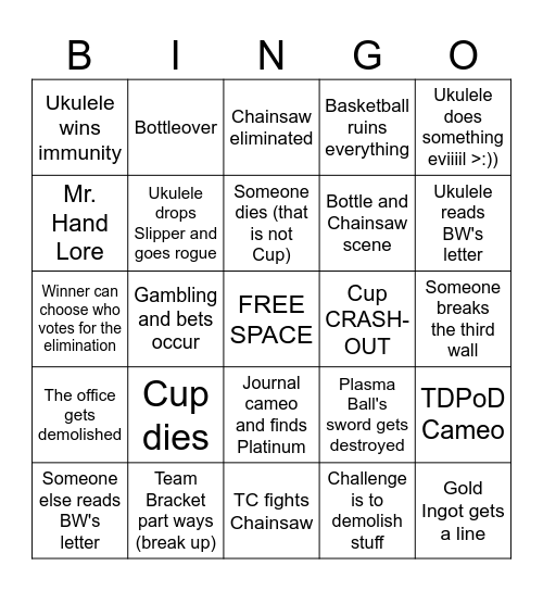 PPT2 16 Bingo Card