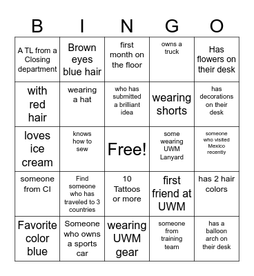 The Loan Wolves Bingo Card