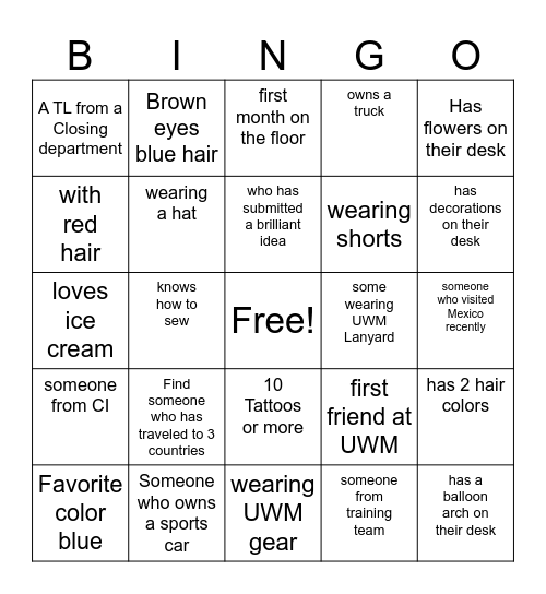 The Loan Wolves Bingo Card