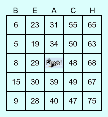 FIRST DAY OF SUMMER BINGO Card