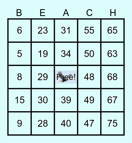 FIRST DAY OF SUMMER BINGO Card