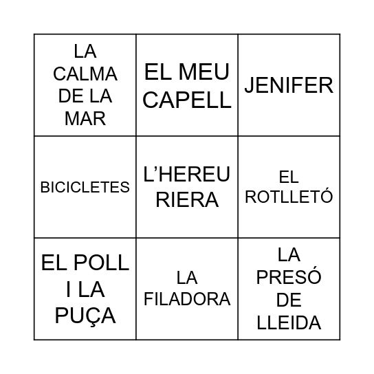QUINA MUSICAL AAVV VISTA ALEGRE Bingo Card