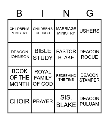 RTTBC BINGO Card