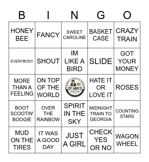 Artists and Bands : B.I.N.G.O Bingo Card