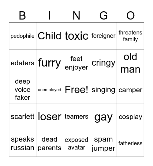 mm2 bingo Card