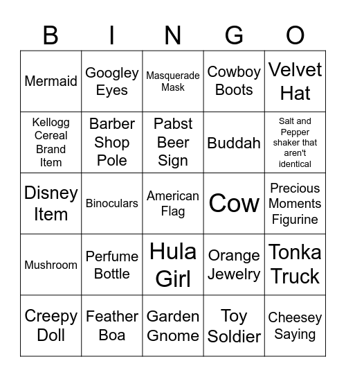 60/30 Birthday Bingo! Bingo Card