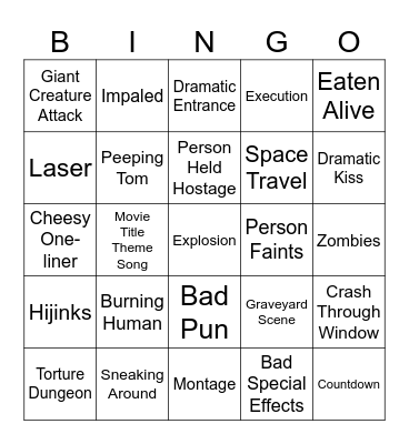BINGOFLIX: Flash Gordon Bingo Card